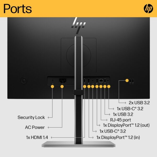 Monitor HP E24u G5 60,5 cm (23.8″) FHD IPS LED USB-C LAN 75 Hz - immagine 2